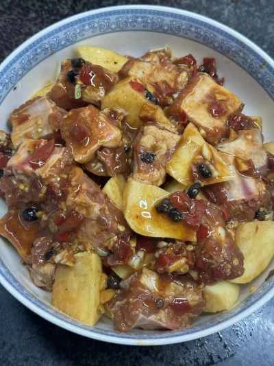 ジャガイモ入り蒸し豚スペアリブの作り方：12