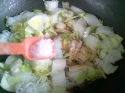 こんにゃくの結び目と野菜の炒め物 #5 の作り方: 11