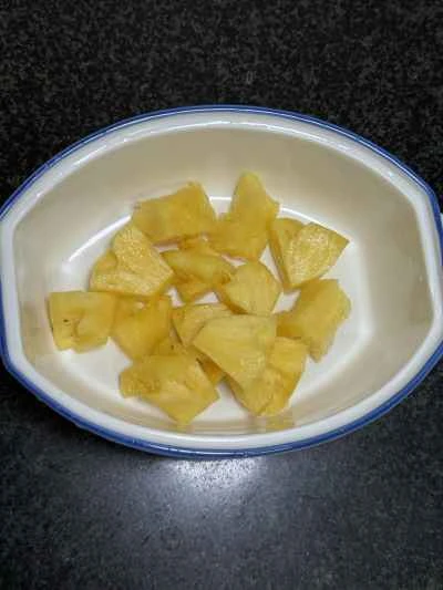 パイナップル入り酢豚スペアリブのレシピ手順：4