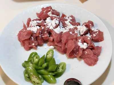 ゴーヤ、ピーマン、牛ヒレ肉の作り方：4