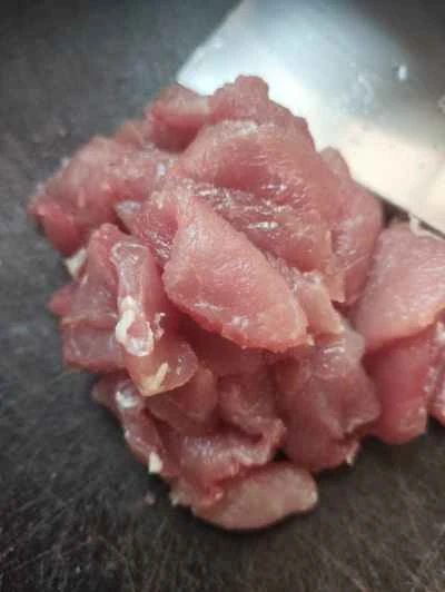 にんにくエノキ茸入り蒸し豚肉の作り方：3