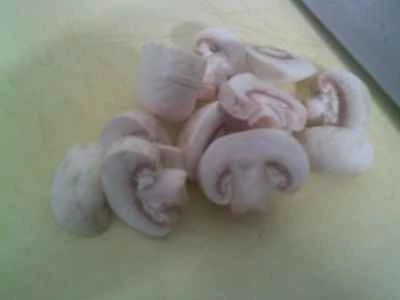 ズッキーニとキノコとエビの炒め物を作る手順：4