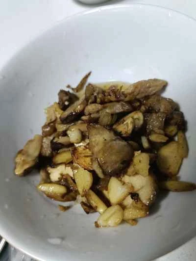 松茸炒めの手順：5