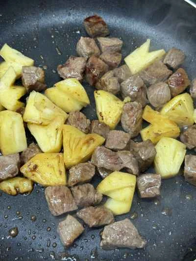 パイナップルビーフキューブの作り方：7