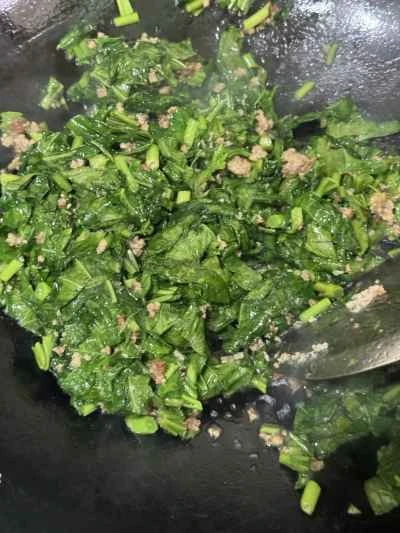 ひき肉と冬野菜の炒め物の作り方：7