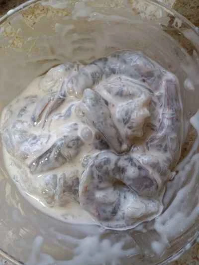 半熟エビの作り方：2