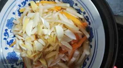 蒸し大根の千切りレシピの手順：5