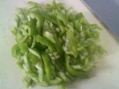 エビとたけのことピーマンの炒め物の作り方：2