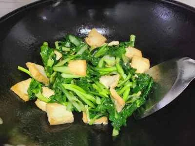 白黒キャベツ入り豆腐炒めの作り方:3