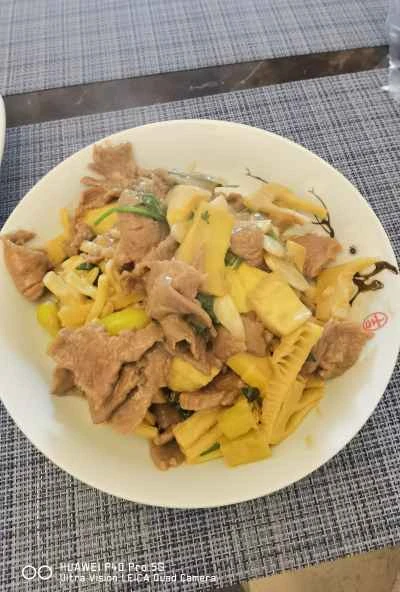 牛肉とたけのこの漬物炒めのレシピ