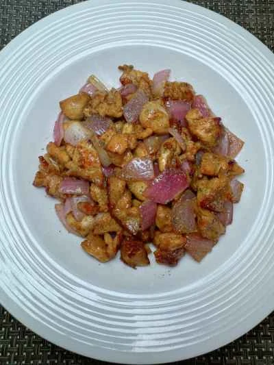 鶏もも肉と玉ねぎの炒め物の作り方：12