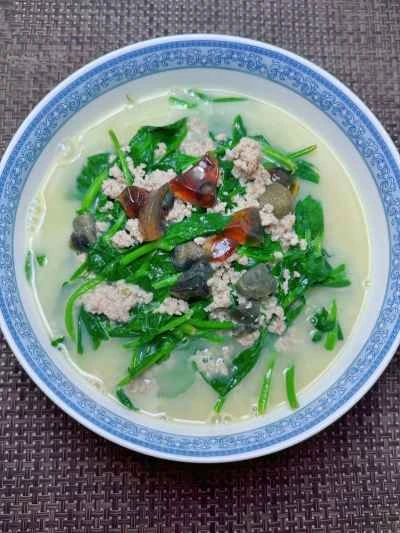 豆苗スープの作り方：11