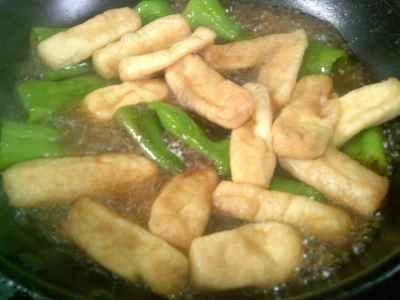 ピーマン入り豆腐の煮込みの作り方：9