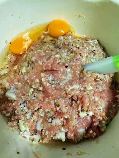 椎茸とたけのこのミートボールの作り方：5