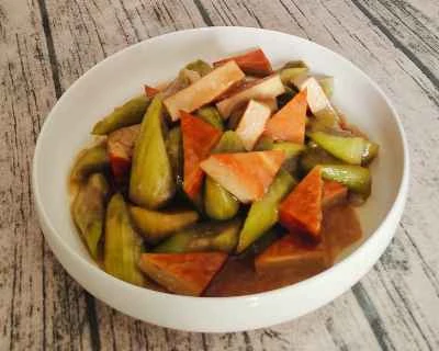 乾燥豆腐とヘチマの炒め物の作り方:6