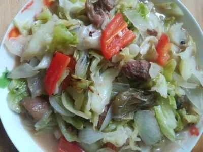 豚肉とキャベツの炒め物の作り方:9