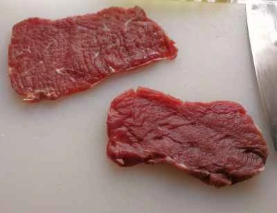 ステーキ丼の作り方：2