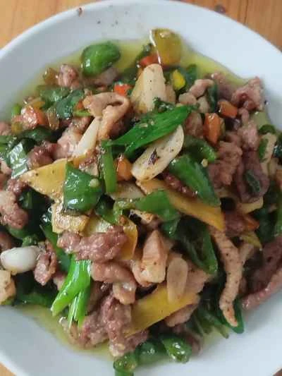 細切り豚肉とピーマンの炒め物の作り方：6