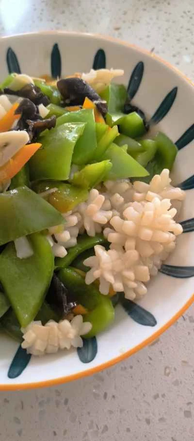 ピーマン入りイカ巻き炒めの作り方：7