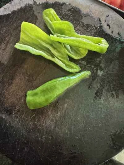 ピーマンとアサリの炒め物の作り方：2