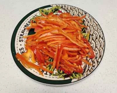 赤唐辛子入りもやし炒めの作り方：3