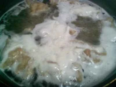 牛肉とネギと豆腐の皮の炒め物の作り方：7