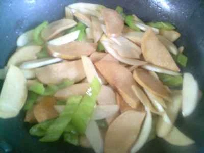 鶏肉とピーマン、水たけのこの炒め物の作り方：9