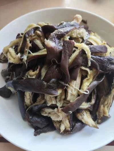 手でちぎったナスの作り方：4