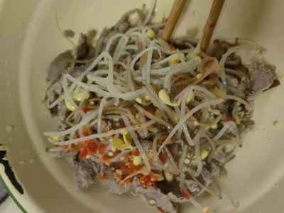 エノキ茸と牛肉のサラダの作り方：12