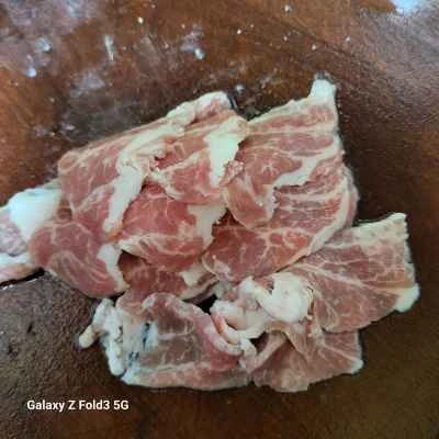 醤油豚肉と豆腐の作り方：4