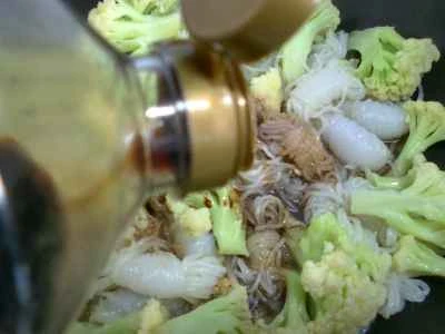 こんにゃくの結び目とカリフラワーの炒め物の作り方：7