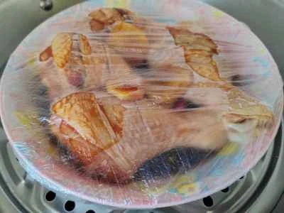 蒸し鶏もも肉のレシピ手順：4