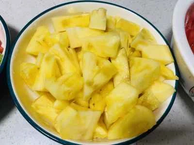 トマトとパイナップルのフィリングを作る手順：3