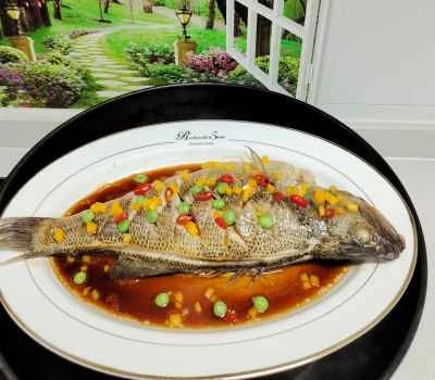 蒸しスズキのレシピ手順：4