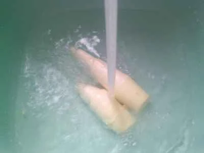 豚もも肉と黒キクラゲと水タケノコの炒め物の作り方：2