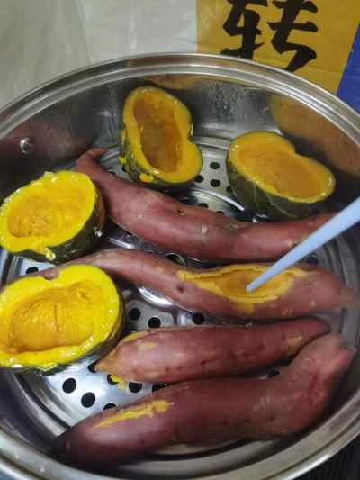 蒸しサツマイモのレシピ手順:5