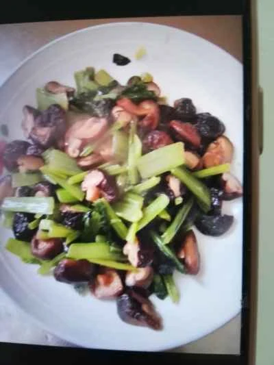 チンゲン菜と椎茸の炒め物のレシピ