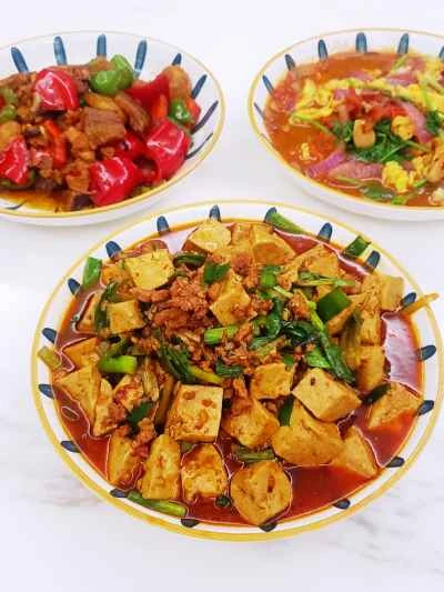 四川風ひき肉と豆腐