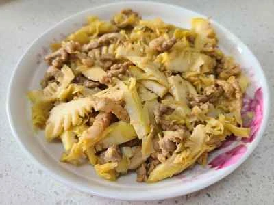 細切り豚肉とたけのこと炒め物の作り方：10