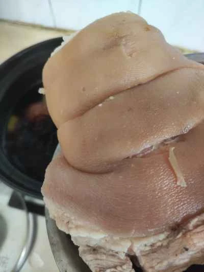 お茶風味の豚足煮込みの作り方：6