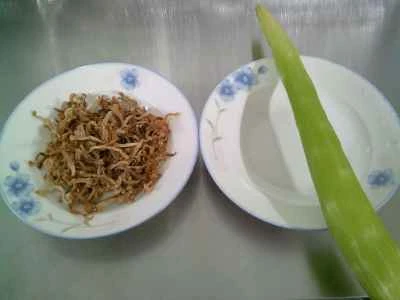 千切りキャベツとレタスの炒め物の作り方：1