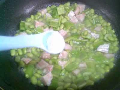 ピーマンとロブスター風味の枝豆炒めの作り方：11