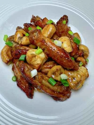 ハニーグレーズマッシュルームチキンウィングのレシピ