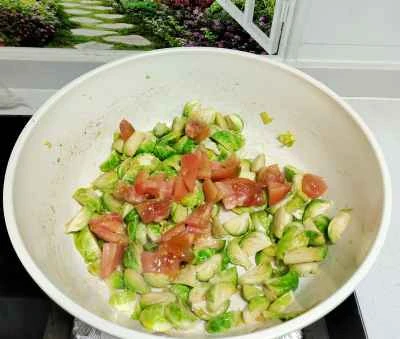 野菜入りスクランブルエッグの作り方：4