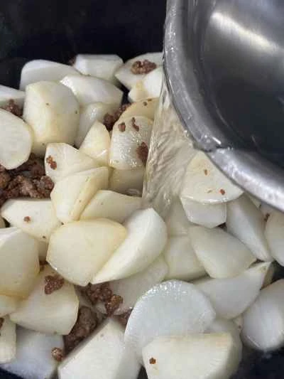 ひき肉入り大根の煮込みの作り方：7