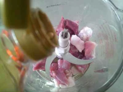 ひき肉入り蒸し毛ガニの作り方：3