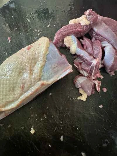 鴨肉とたけのこの煮込みの作り方：1