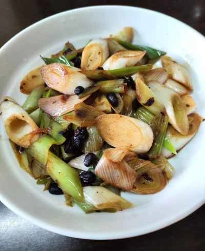 ネギと黒豆の炒め物の作り方:7