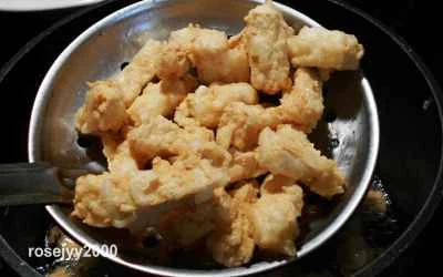 トマトソースの甘酢豆腐の作り方：7