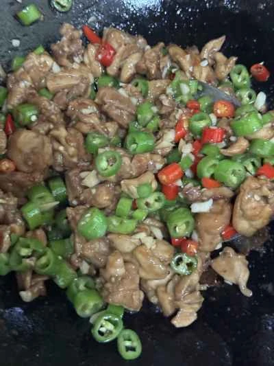 農家風鶏肉炒めの作り方：10